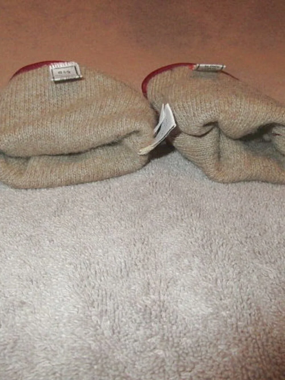Vtg Coach Kidskin Leather Gloves Size 6 1/2 Cashmere Lined Driving Red 80s 90s